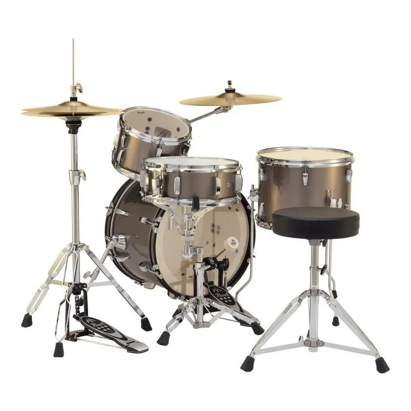 Pearl Roadshow 4 pc Set w/Hardware & Cymbals Bronze Metallic