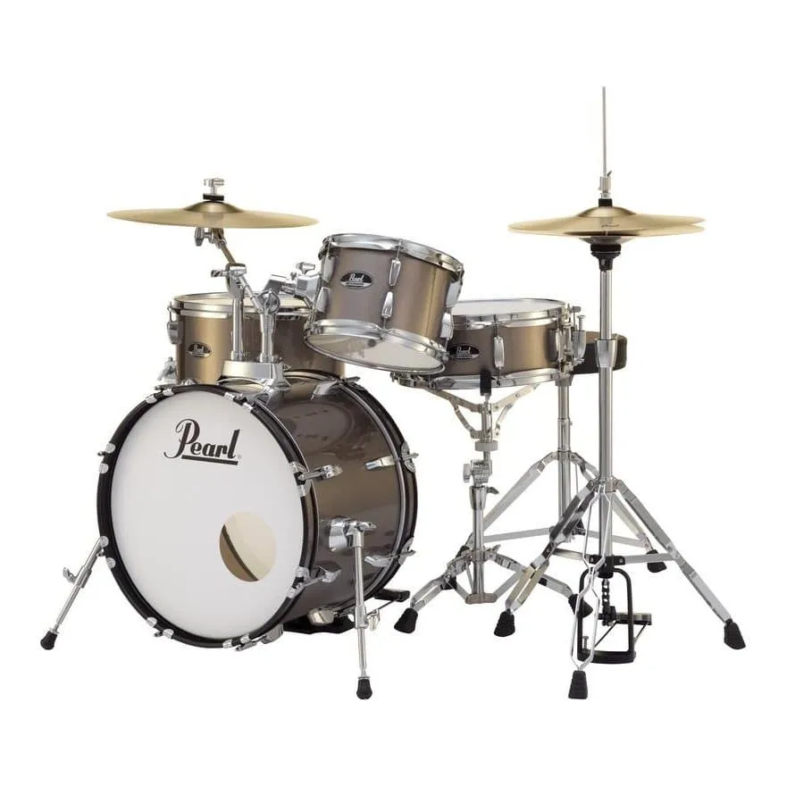 Pearl Roadshow 4 pc Set w/Hardware & Cymbals Bronze Metallic