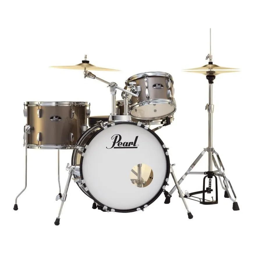 Pearl Roadshow 4 pc Set w/Hardware & Cymbals Bronze Metallic
