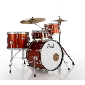 Pearl Roadshow 4pc Drum Set w/Hardware & Cymbals Burnt Orange Sparkle