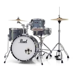Pearl Roadshow 4pc Set w/Hardware & Cymbals Charcoal Metallic