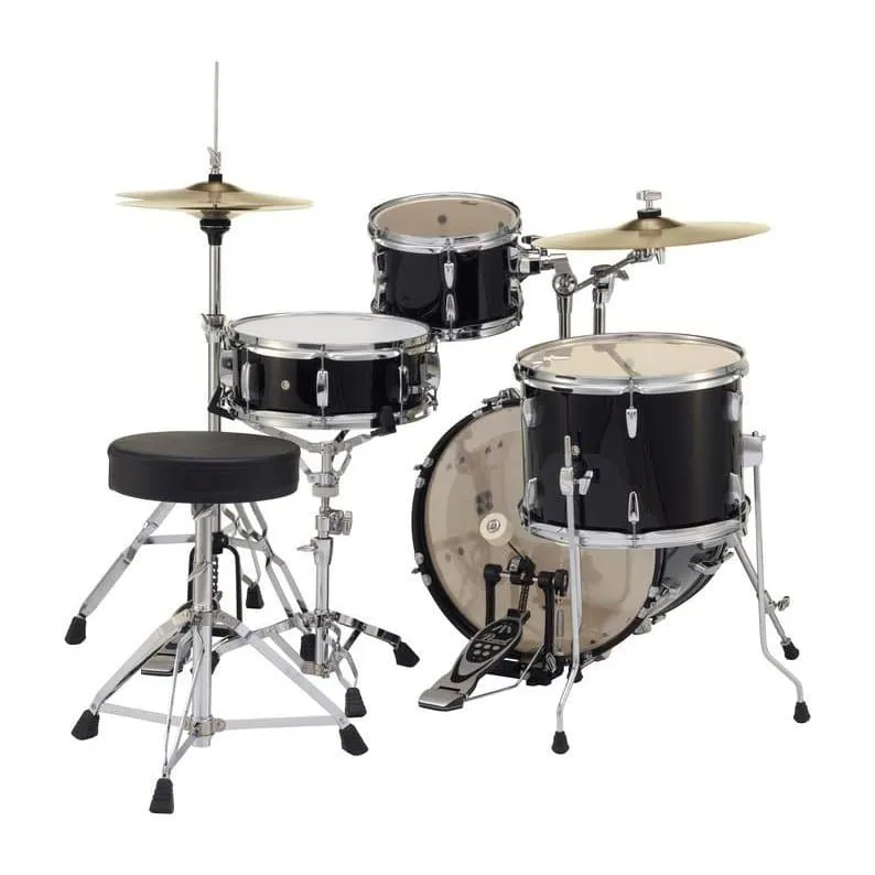Pearl Roadshow 4pc Set w/Hardware & Cymbals Jet Black