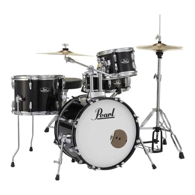 Pearl Roadshow 4pc Set w/Hardware & Cymbals Jet Black
