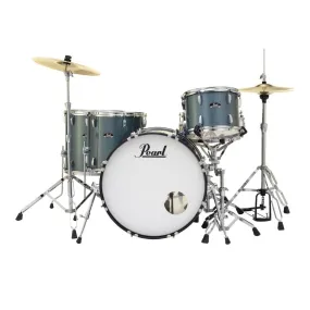 Pearl Roadshow 5-pc Classic Rock Drum Set w/Hardware & Cymbals Aqua Blue Glitter