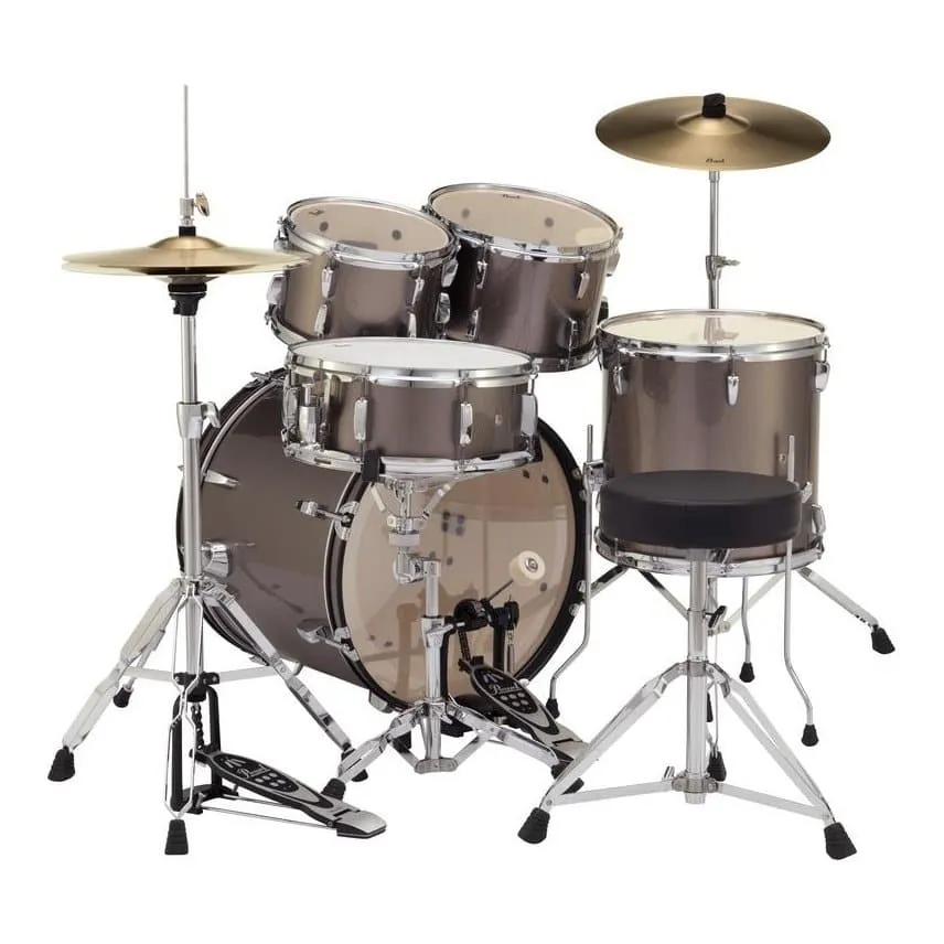 Pearl Roadshow 5 pc Set w/Hardware & Cymbals Bronze Metallic RS505C/C707
