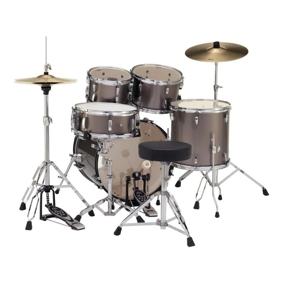 Pearl Roadshow 5 pc Set w/Hardware & Cymbals Bronze Metallic RS505C/C707