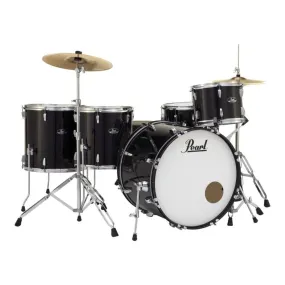 Pearl Roadshow 5pc Drum Set w/Hardware & Cymbals Jet Black RS525WFC/C31