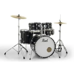 Pearl Roadshow 5pc Drum Set w/Hardware & Cymbals Jet Black