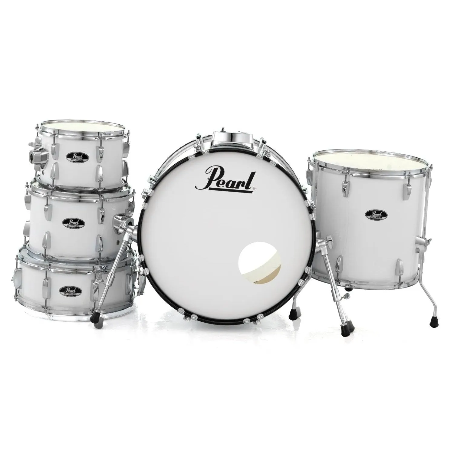 Pearl Roadshow 5pc Drum Set w/Hardware & Cymbals Pure White
