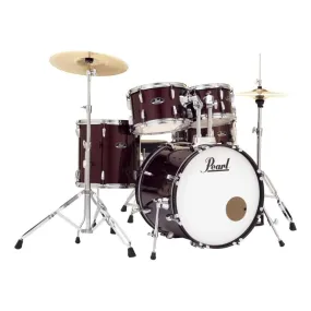 Pearl Roadshow 5pc Drum Set w/Hardware & Cymbals Wine Red RS505C/C91