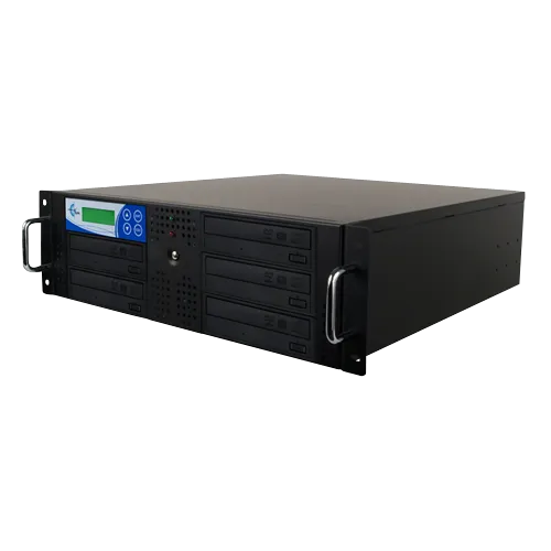 Rack Mount 5-Copy 24x DVD/CD Duplicator Black With 500GB (RK5TDVDB)