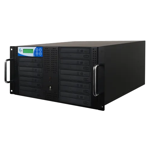 Rack Mount 9-Copy 24x DVD/CD Duplicator Black With 500GB (RK9TDVDB)