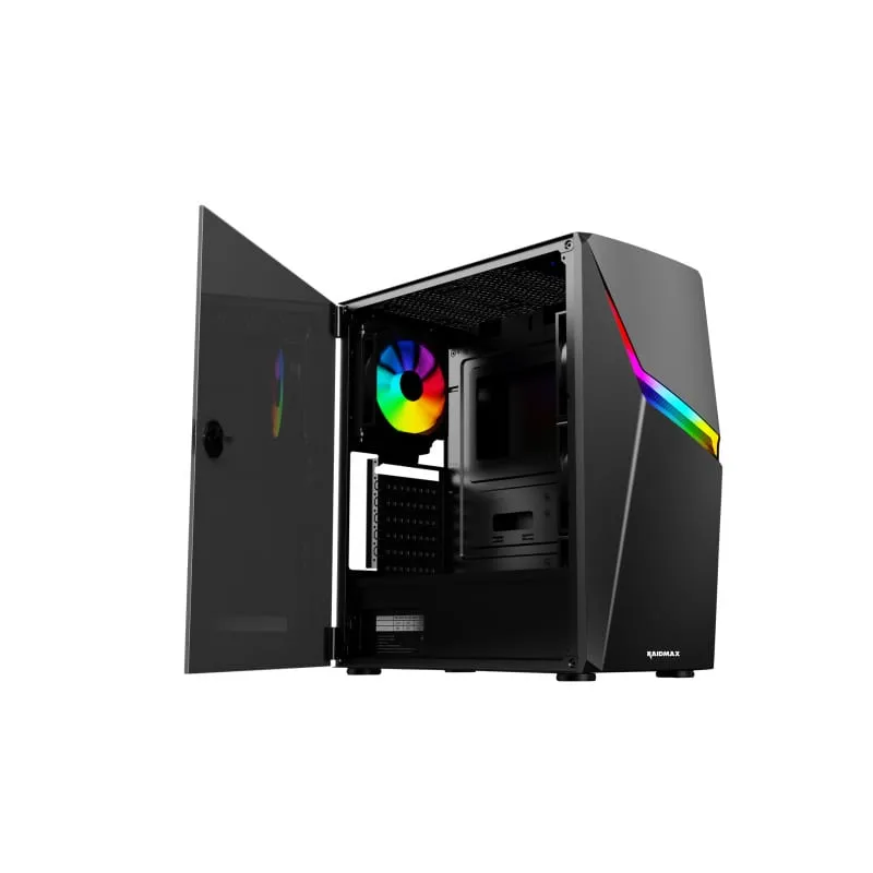Raidmax F03 Atx | Micro-Atx | Mini-Itx Argb Mid-Tower Gaming Chassis - Black