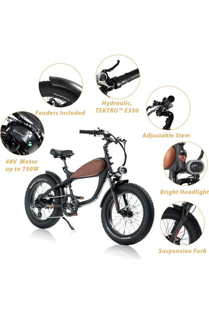 Revi Bikes Cheetah Mini 500W Fat Tire Electric Bike