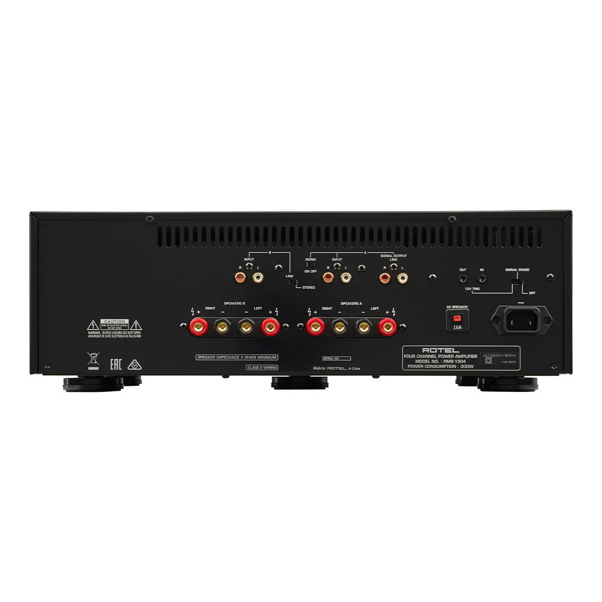 Rotel RMB-1504 Multi-Channel Amplifier (Black)
