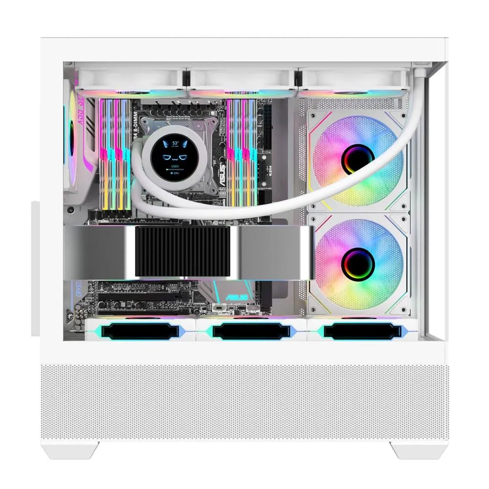Sama SV-02 3x ARGB Fans | BTF Support ATX-White