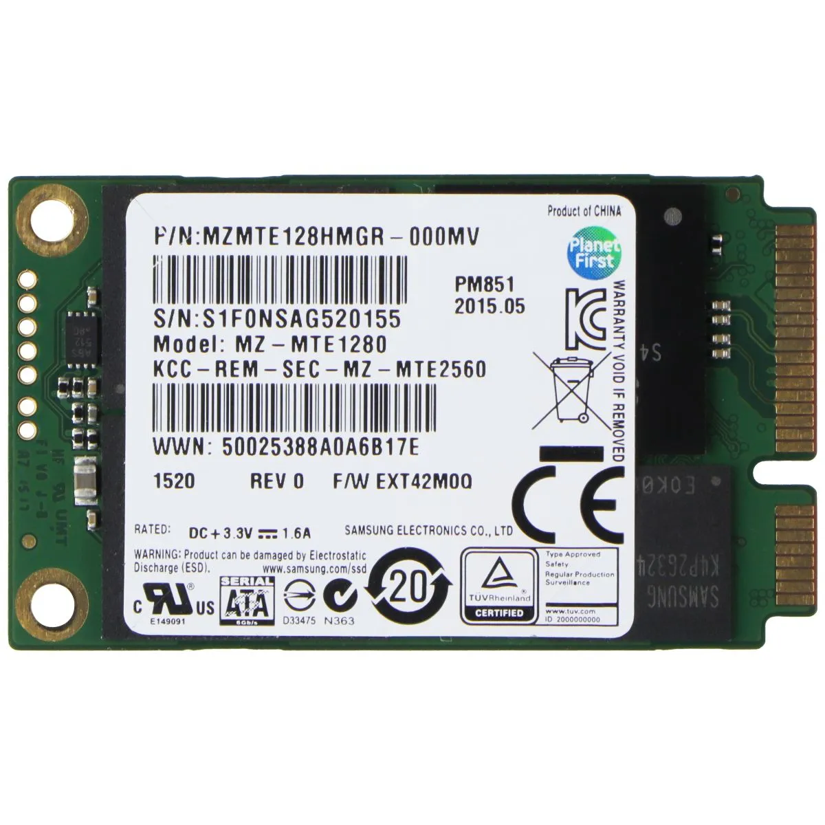 Samsung 128GB Solid State Drive (MZ-MTE1280)