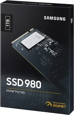 Samsung 980 1TB PCIe 3.0 (up to 3.500 MB/s) NVMe M.2 Internal Solid State Drive (SSD) (MZ-V8V1T0BW)