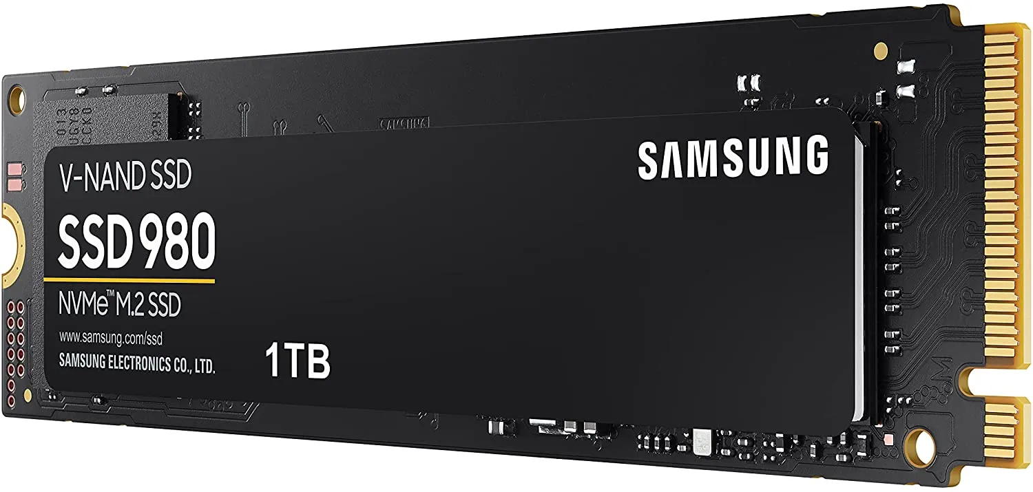 Samsung 980 1TB PCIe 3.0 (up to 3.500 MB/s) NVMe M.2 Internal Solid State Drive (SSD) (MZ-V8V1T0BW)