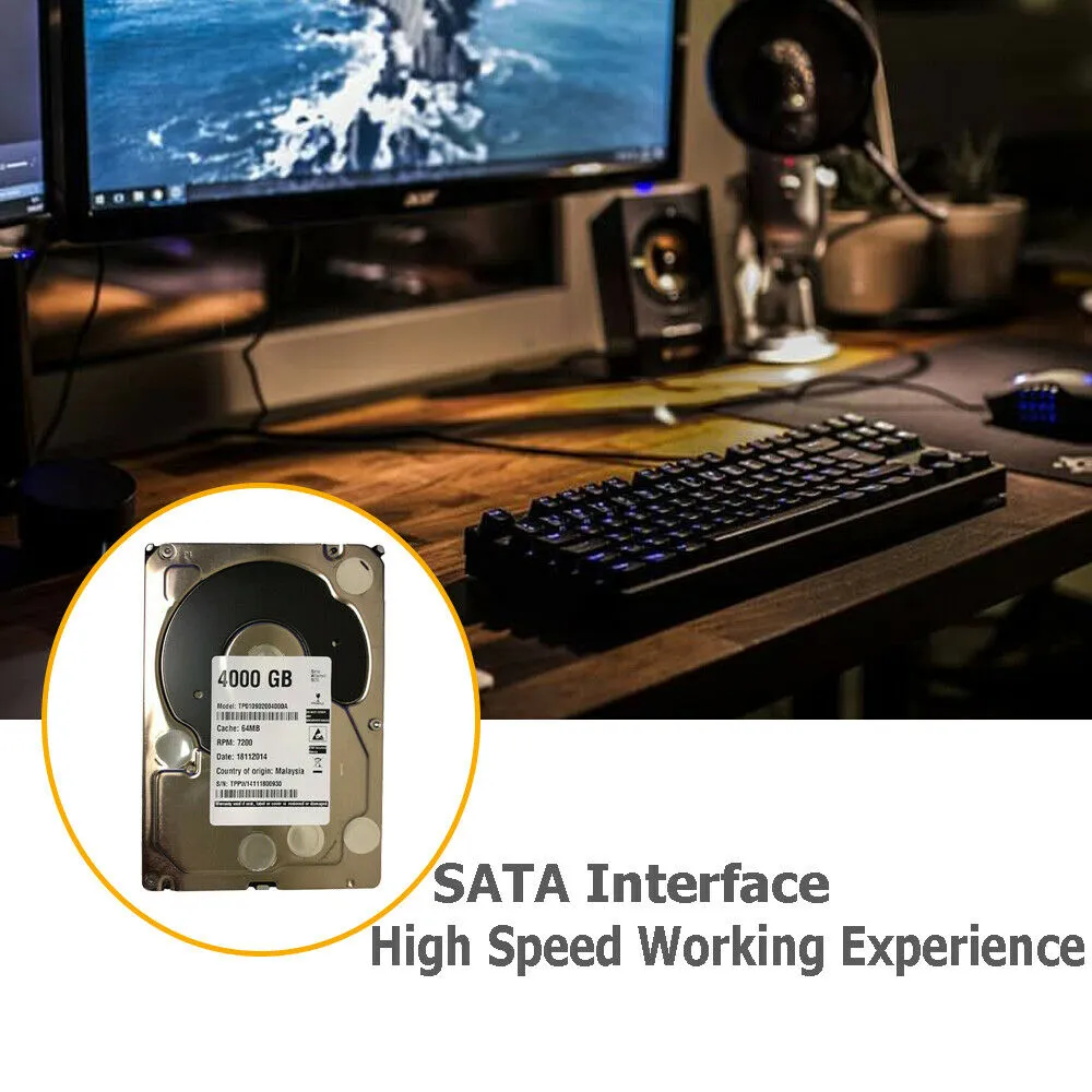 (SATA) Internal HD 3.5" 4TB 7200rpm 64MB HDD for PC, TP4000FYYZ