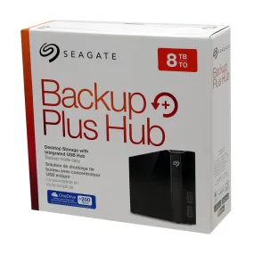 Seagate Backup Plus Hub 8TB External Hard Drive Desktop HDD - STEL8000100