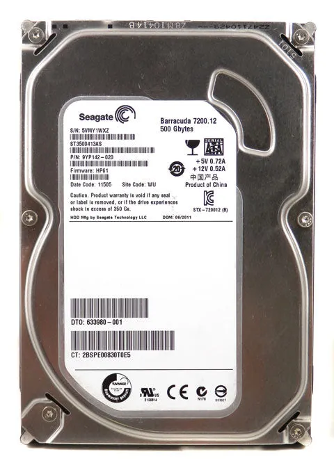 Seagate Barracuda 500GB 7200RPM SATA Desktop Hard Drive ST3500413AS