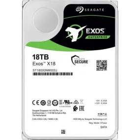 Seagate Exos ST18000NM000J 18 TB Hard Drive - Internal - SATA (SATA/600) - Storage System Device Supported - 7200rpm - 5 Year Warranty