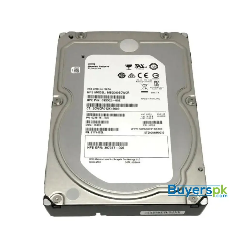 Seagate Hdd Hard Disk Drive 2tb Constellation used St2000nm0033