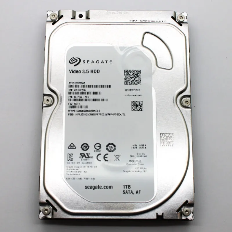 Seagate Video 3.5 HDD 1TB 3.5" SATA 6.0Gb/s 5900RPM Hard Drive ST1000VM002