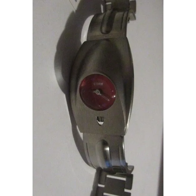Storm Enterprise Chrome Red Stainless Style Face Watch