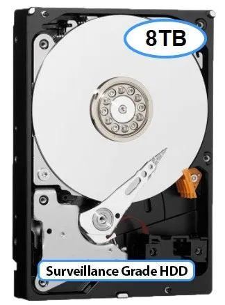 Surveillance Grade Hard Drives for NVRs (1TB-20TB)