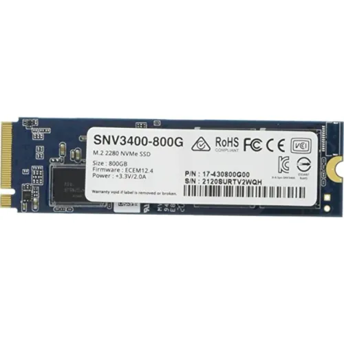 SYNOLOGY M.2 2280 NVME SSD SNV3400 800GB