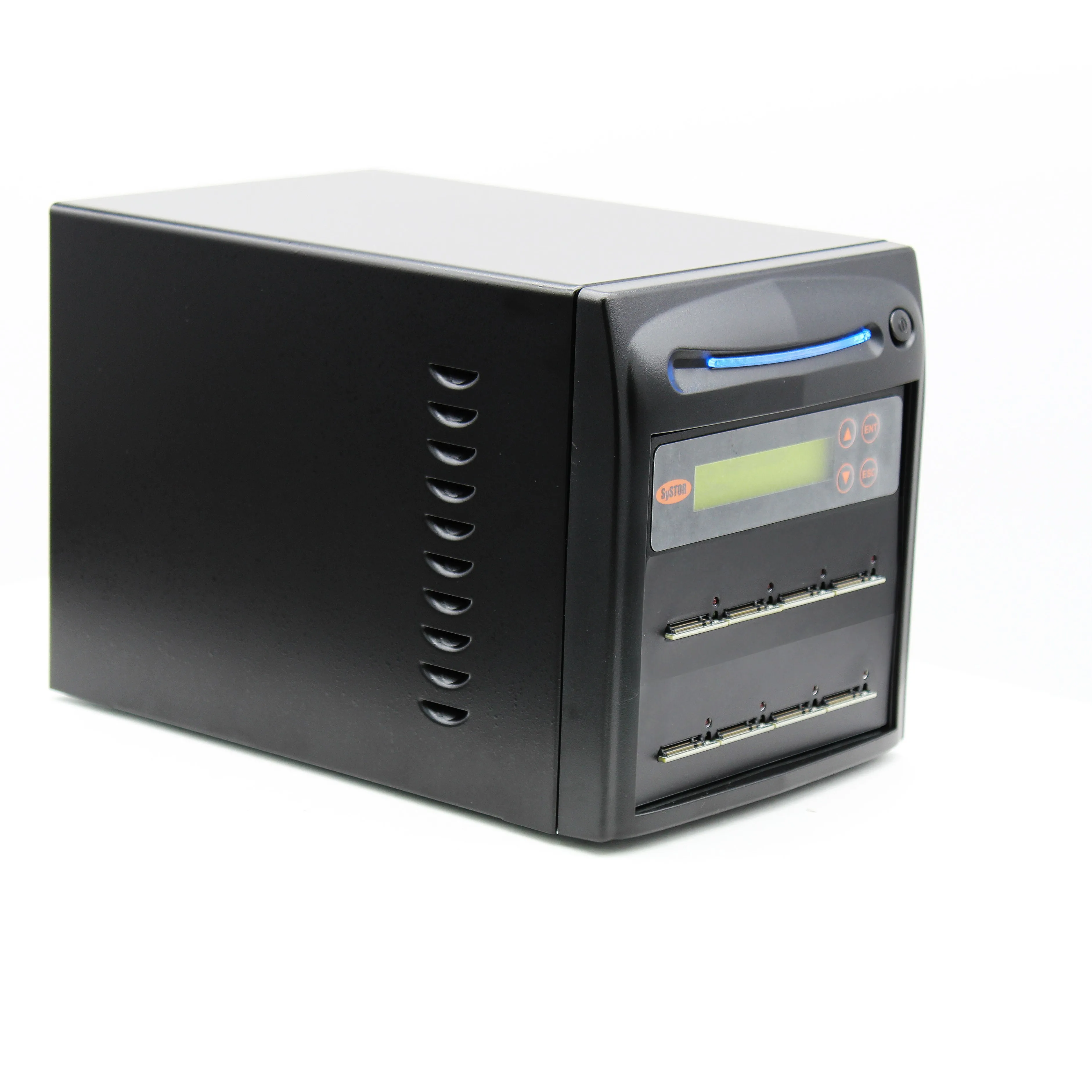 Systor 1 to 7 M.2 SATA/NVMe Duplicator & Sanitizer - up to 24GB/Min - for PCIe M2 Drives (SYSNVME-NX407)