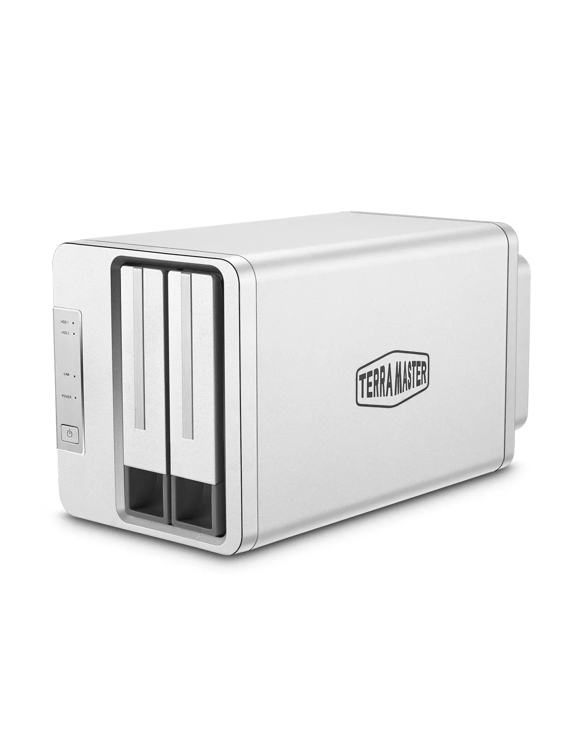 TERRAMASTER F2-423 2-Bay 2.5GbE NAS for SMB with Intel Quad-core CPU, 4GB DDR4, 2.5GbE Port x 2,Network Storage Server (Diskless)