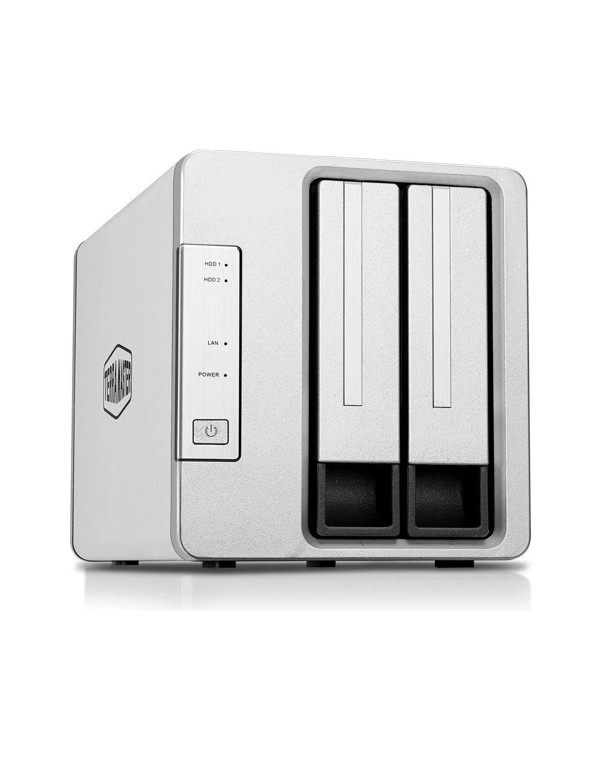 TERRAMASTER F2-423 2-Bay 2.5GbE NAS for SMB with Intel Quad-core CPU, 4GB DDR4, 2.5GbE Port x 2,Network Storage Server (Diskless)