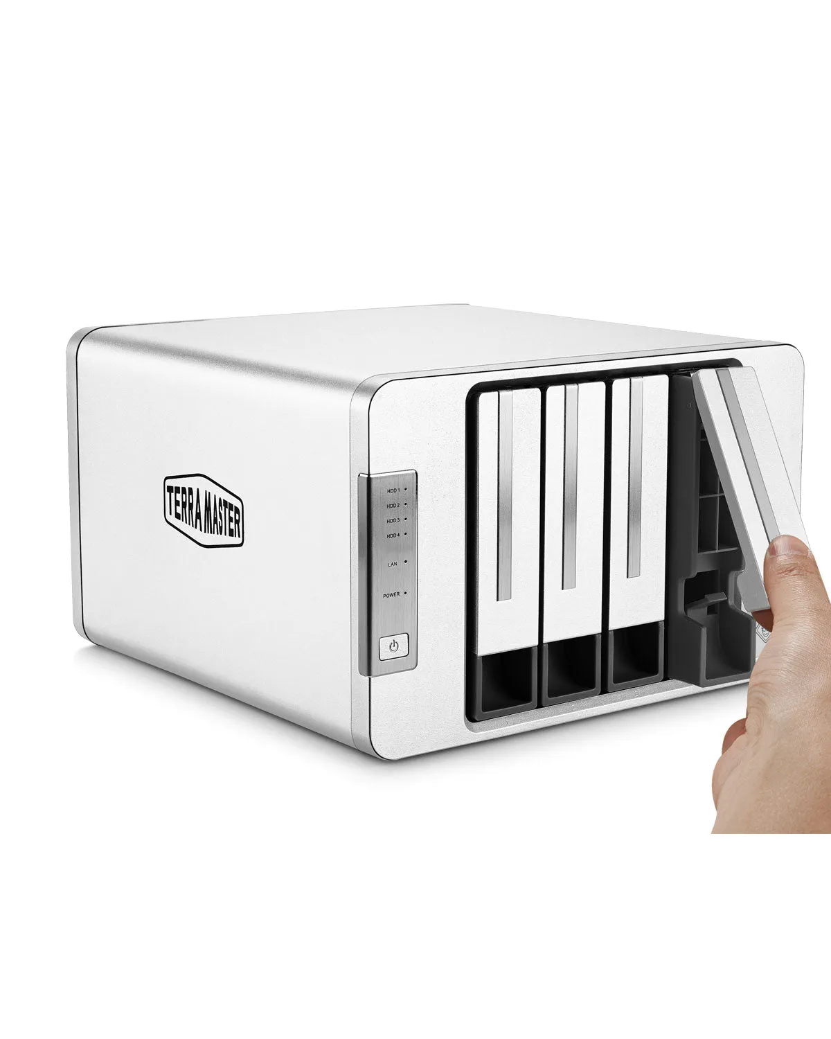 TERRAMASTER F4-423 4-Bay 2.5GbE NAS for SMB with Intel Quad-core CPU, 4GB DDR4, 2.5GbE Port x 2, Network Storage Server (Diskless)