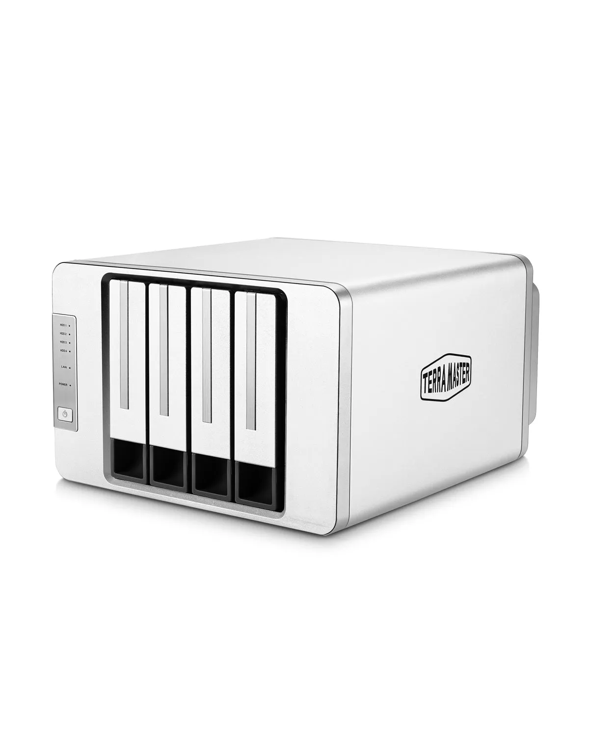 TERRAMASTER F4-423 4-Bay 2.5GbE NAS for SMB with Intel Quad-core CPU, 4GB DDR4, 2.5GbE Port x 2, Network Storage Server (Diskless)