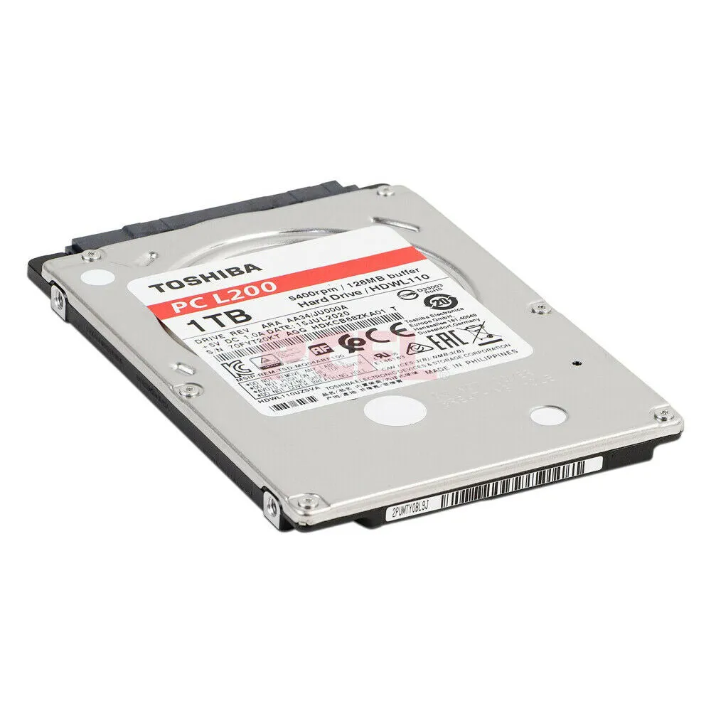 Toshiba (SATA) PC L200 2.5" Laptop Internal HD 1TB 5.4K HDD, HDWL110UZSVA