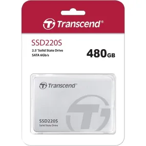 Transcend SSD220S 480 GB 2.5 Inch SATA III 6 Gb/s Internal Solid State Drive (SSD) 3D TLC NAND (TS480GSSD220S)