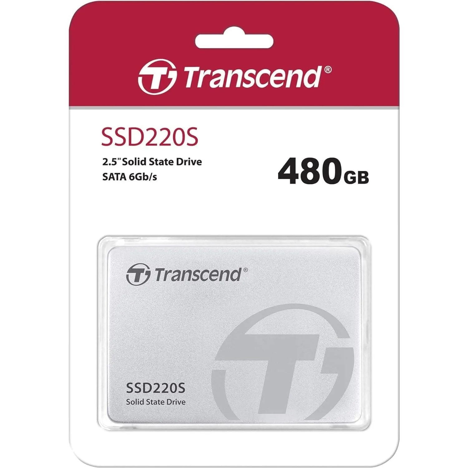 Transcend SSD220S 480 GB 2.5 Inch SATA III 6 Gb/s Internal Solid State Drive (SSD) 3D TLC NAND (TS480GSSD220S)