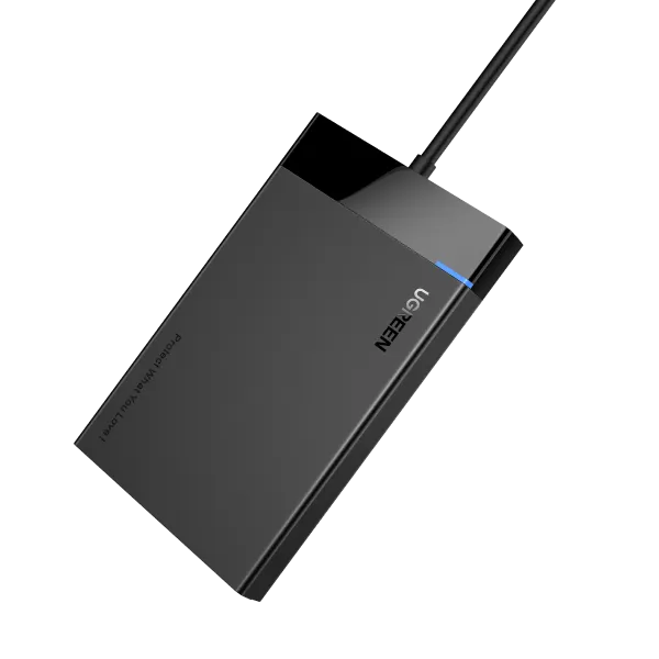 UGREEN 2.5 Inch Hard Drive Enclosure, External USB 3.0 Hard Disk Case SATA HDD Caddy