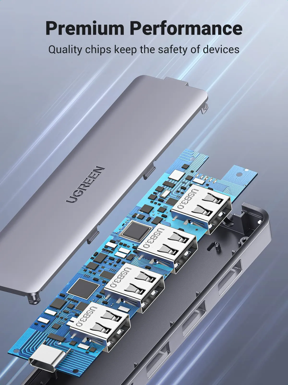 UGREEN 4-in-1 USB C Hub