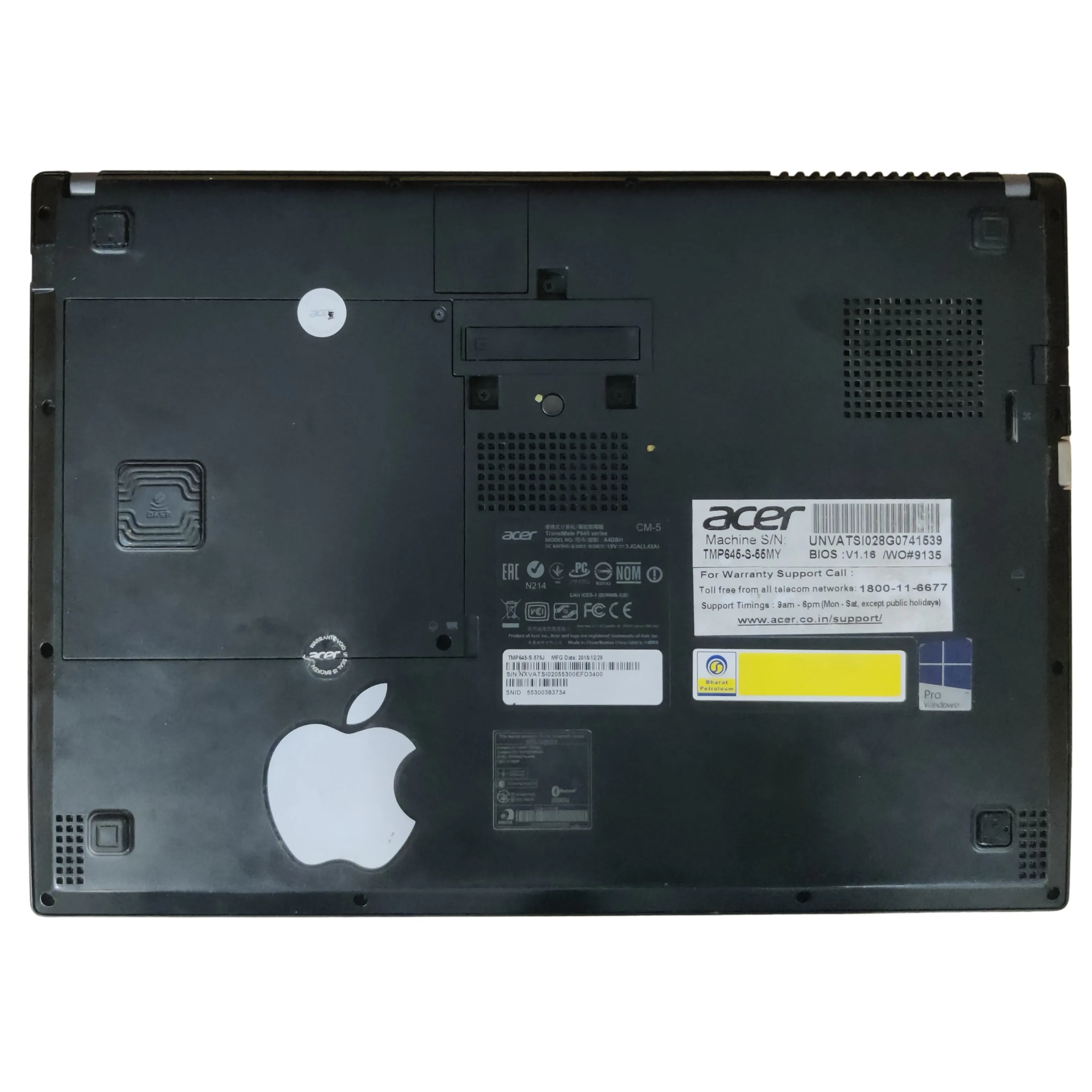 Used Acer TravelMate P645-S 14" Intel Core i5-5th Gen 500GB HDD 12GB RAM Black Laptop