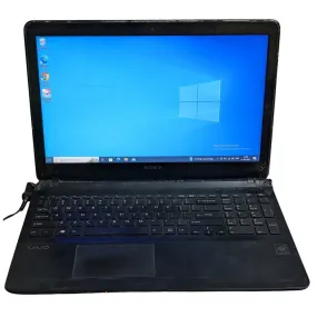 Sony VAIO SVF153A1YW 15.6 Laptop - 4th Gen Intel Core i5, 4GB RAM, 500GB HDD, Black (Used)