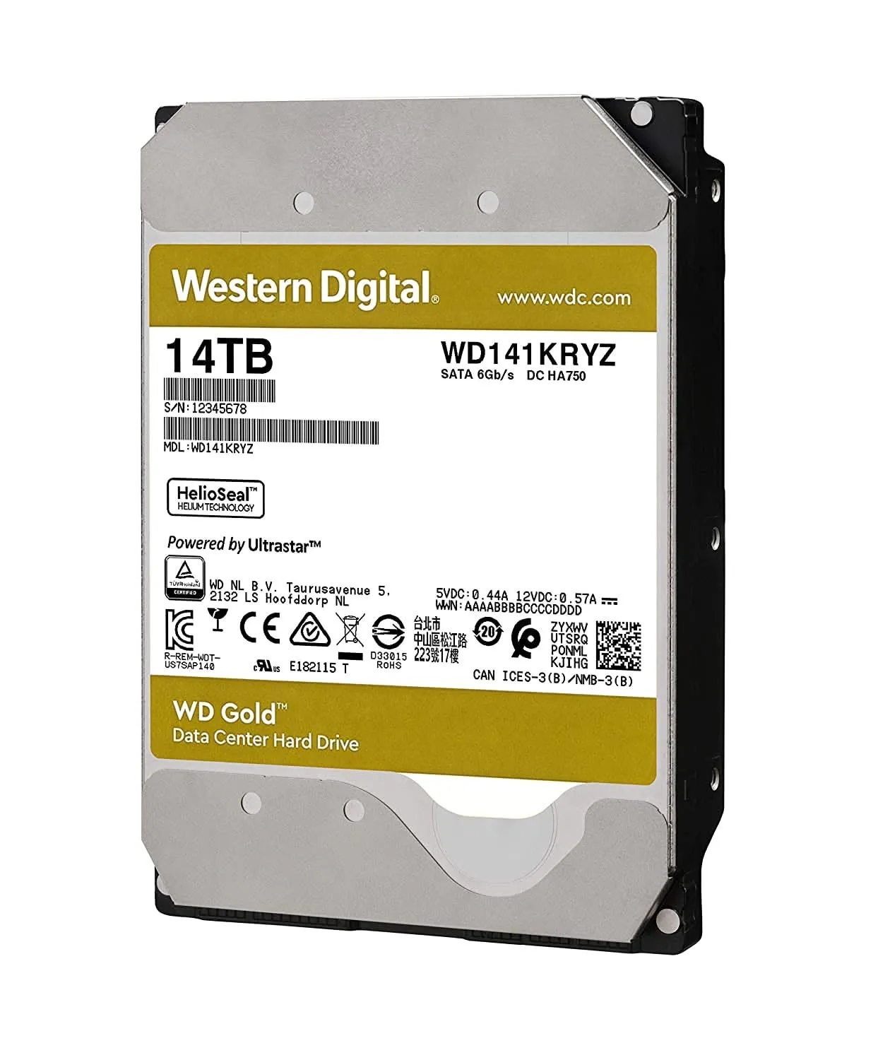 WD 14TB ENTERPRISE GOLD INTERNAL SATA HARD DRIVE