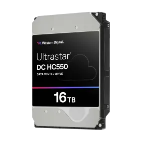 WD 16TB Ultrastar DC HC550 WUH721816ALE6L4 / 0F38462 Data Center Drive 3.5" SATA 7200rpm 512MB Cache HDD