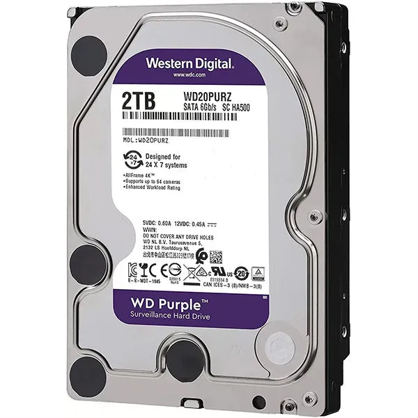 WD 2TB 64MB Purple Security Drive
