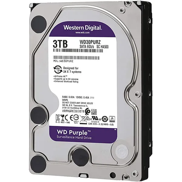 WD 3TB 64MB Purple Security Drive