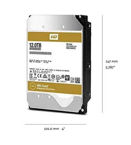 WD 6TB GOLD INTERNAL SATA HARD DRIVE
