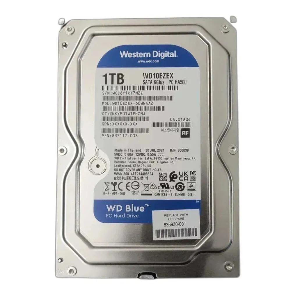 WD HARD DRIVE 1TB SATA 3.5